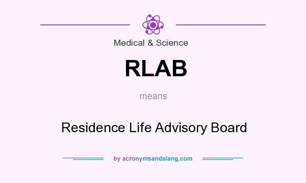 What does RLAB mean? It stands for Residence Life Advisory Board