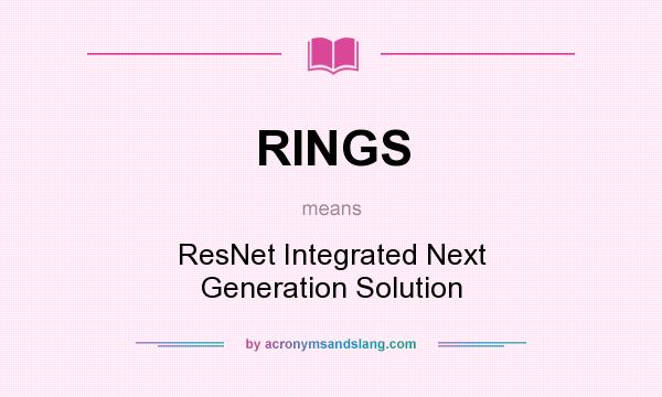 What does RINGS mean? It stands for ResNet Integrated Next Generation Solution
