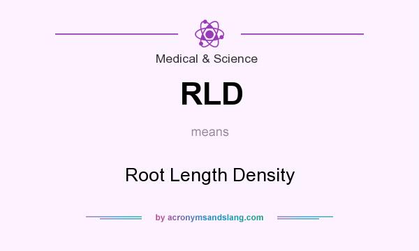 What does RLD mean? It stands for Root Length Density