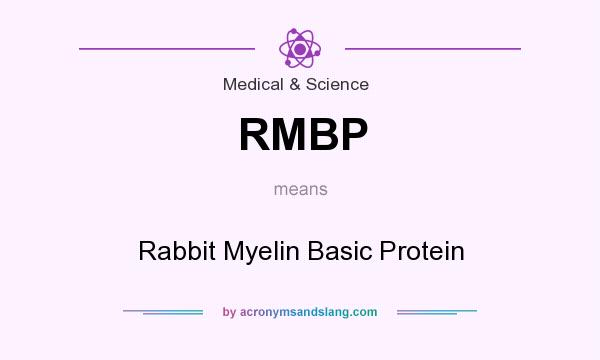 What does RMBP mean? It stands for Rabbit Myelin Basic Protein