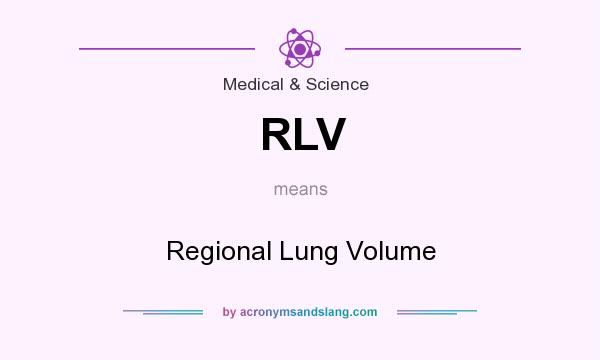 What does RLV mean? It stands for Regional Lung Volume