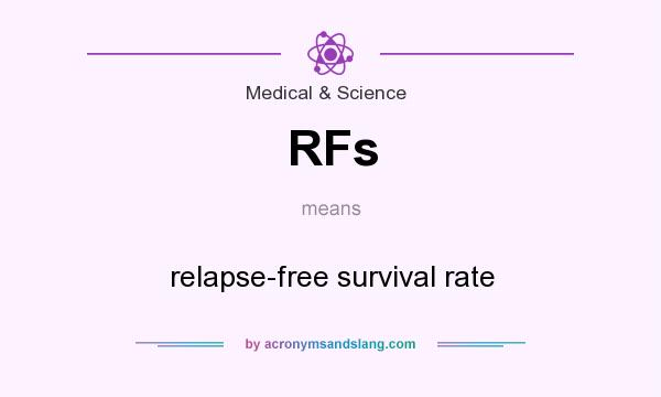 What does RFs mean? It stands for relapse-free survival rate