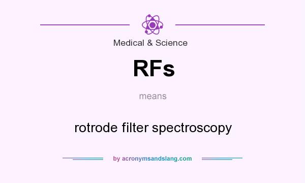 What does RFs mean? It stands for rotrode filter spectroscopy