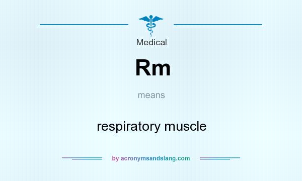 What does Rm mean? It stands for respiratory muscle