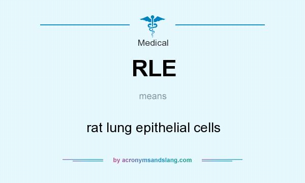 What does RLE mean? It stands for rat lung epithelial cells