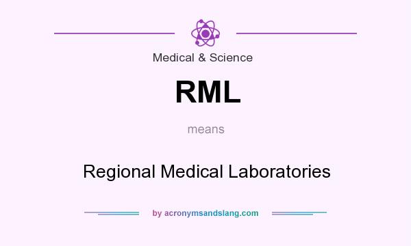 What does RML mean? It stands for Regional Medical Laboratories