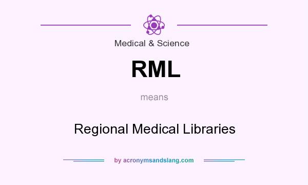 What does RML mean? It stands for Regional Medical Libraries
