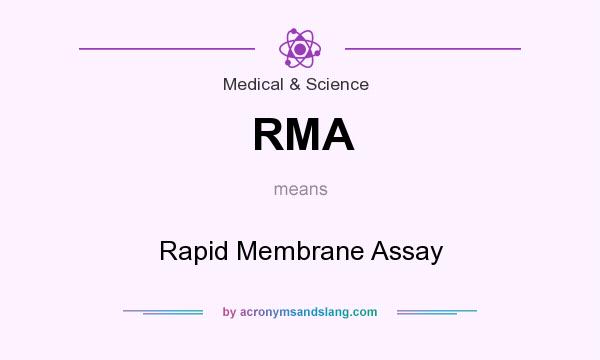 What does RMA mean? It stands for Rapid Membrane Assay