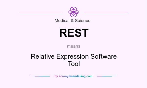 What does REST mean? It stands for Relative Expression Software Tool