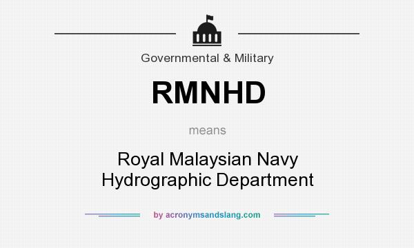 What does RMNHD mean? It stands for Royal Malaysian Navy Hydrographic Department