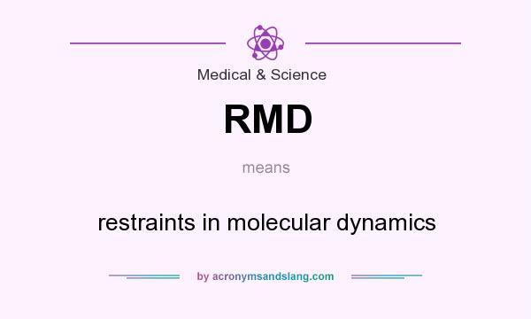 What does RMD mean? It stands for restraints in molecular dynamics