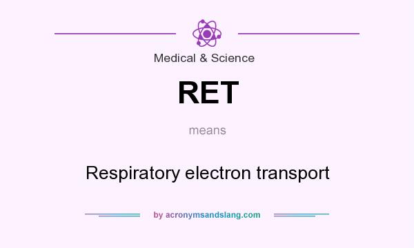 What does RET mean? It stands for Respiratory electron transport