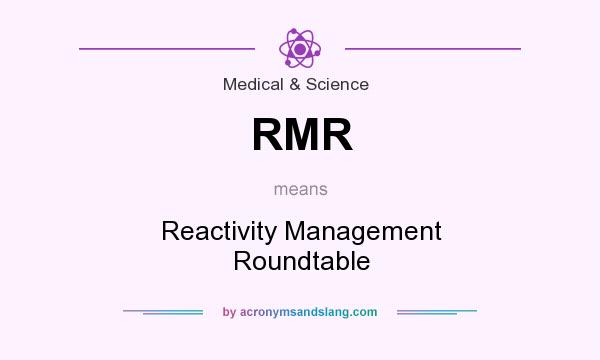 What does RMR mean? It stands for Reactivity Management Roundtable