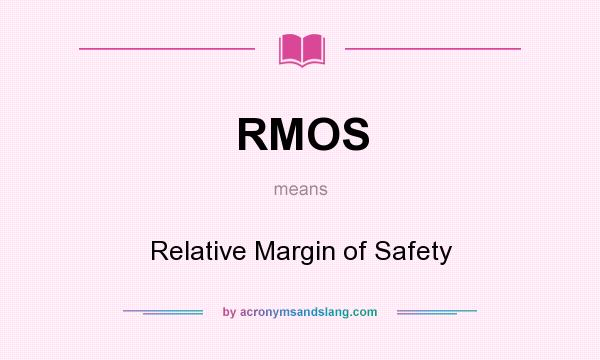 What does RMOS mean? It stands for Relative Margin of Safety