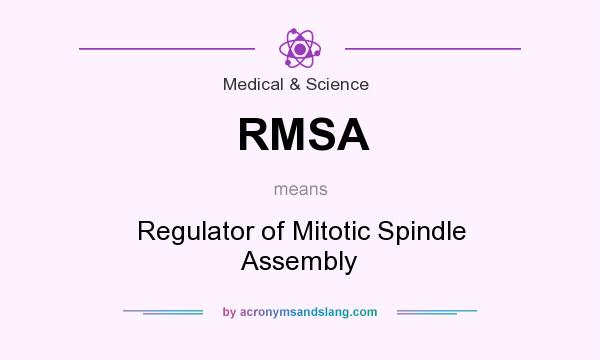 What does RMSA mean? It stands for Regulator of Mitotic Spindle Assembly