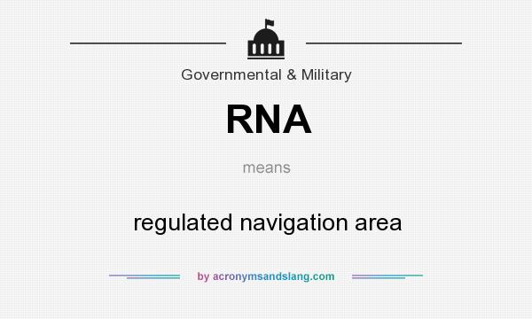 What does RNA mean? It stands for regulated navigation area