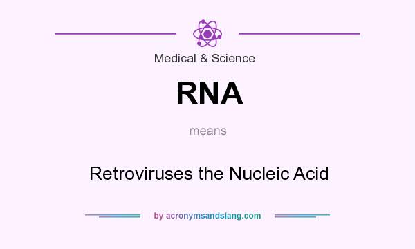 What does RNA mean? It stands for Retroviruses the Nucleic Acid
