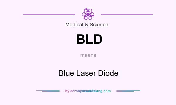 What does BLD mean? It stands for Blue Laser Diode