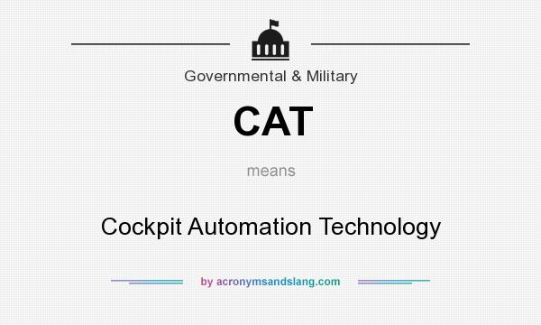 What does CAT mean? It stands for Cockpit Automation Technology