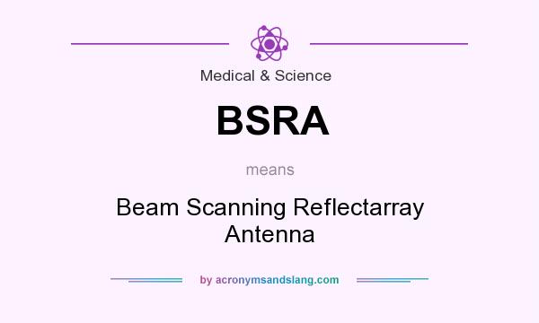 What does BSRA mean? It stands for Beam Scanning Reflectarray Antenna