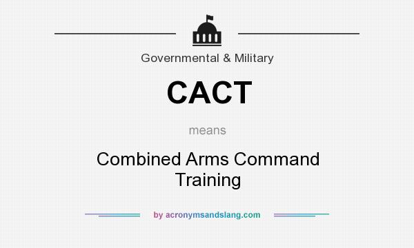 What does CACT mean? It stands for Combined Arms Command Training