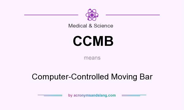 What does CCMB mean? It stands for Computer-Controlled Moving Bar