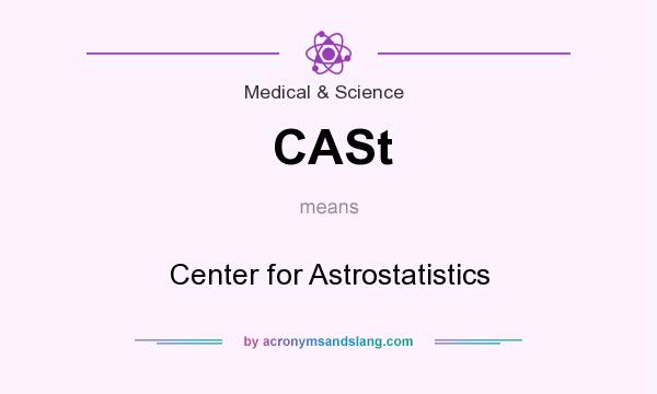 What does CASt mean? It stands for Center for Astrostatistics