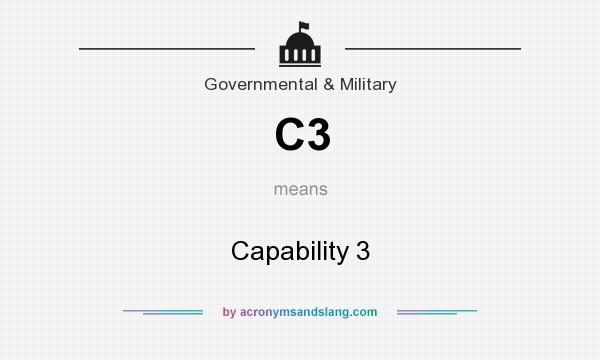 What does C3 mean? It stands for Capability 3