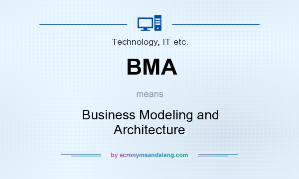 What does BMA mean? It stands for Business Modeling and Architecture