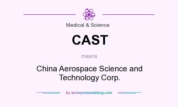 What does CAST mean? It stands for China Aerospace Science and Technology Corp.