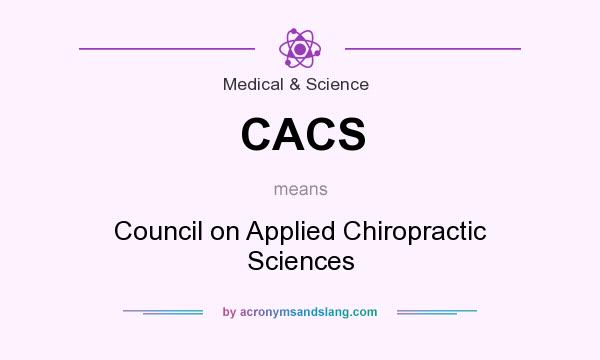 What does CACS mean? It stands for Council on Applied Chiropractic Sciences