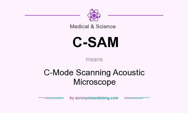 What does C-SAM mean? It stands for C-Mode Scanning Acoustic Microscope