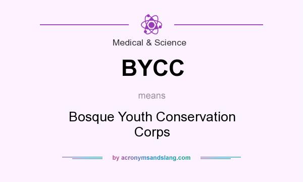 What does BYCC mean? It stands for Bosque Youth Conservation Corps