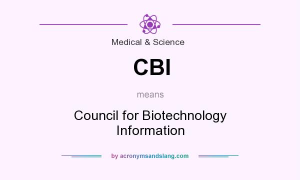 What does CBI mean? It stands for Council for Biotechnology Information
