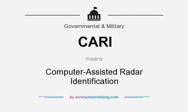 What does CARI mean? It stands for Computer-Assisted Radar Identification