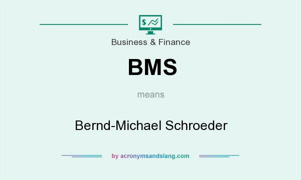 What does BMS mean? It stands for Bernd-Michael Schroeder