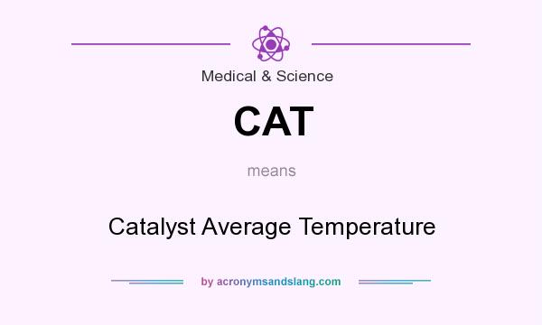 What does CAT mean? It stands for Catalyst Average Temperature