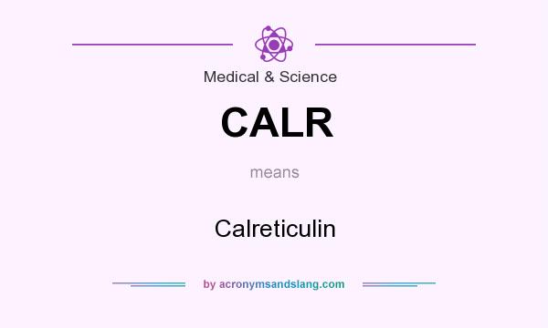 What does CALR mean? It stands for Calreticulin