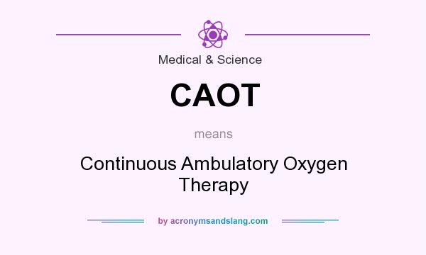 What does CAOT mean? It stands for Continuous Ambulatory Oxygen Therapy