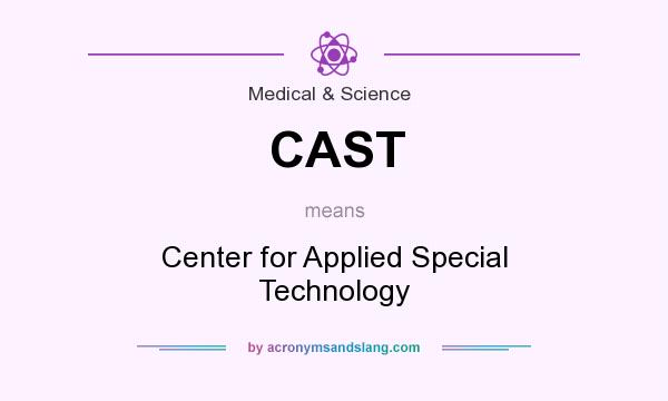 What does CAST mean? It stands for Center for Applied Special Technology