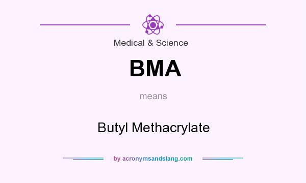 What does BMA mean? It stands for Butyl Methacrylate
