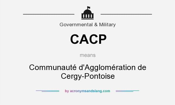 What does CACP mean? It stands for Communauté d`Agglomération de Cergy-Pontoise