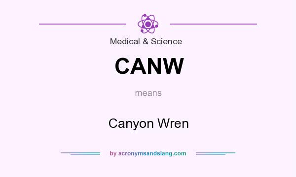 What does CANW mean? It stands for Canyon Wren