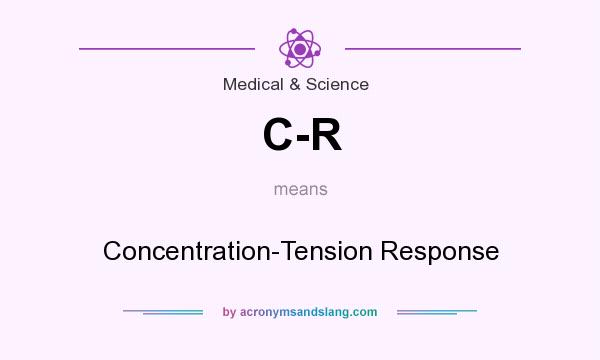 What does C-R mean? It stands for Concentration-Tension Response