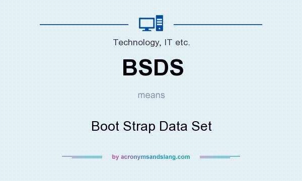 What does BSDS mean? It stands for Boot Strap Data Set