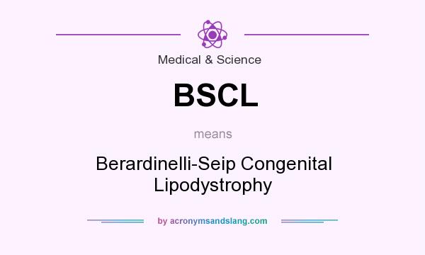 What does BSCL mean? It stands for Berardinelli-Seip Congenital Lipodystrophy