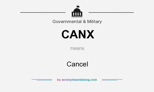 What does CANX mean? It stands for Cancel