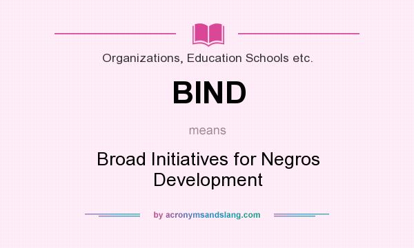 What does BIND mean? It stands for Broad Initiatives for Negros Development
