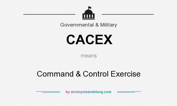 What does CACEX mean? It stands for Command & Control Exercise