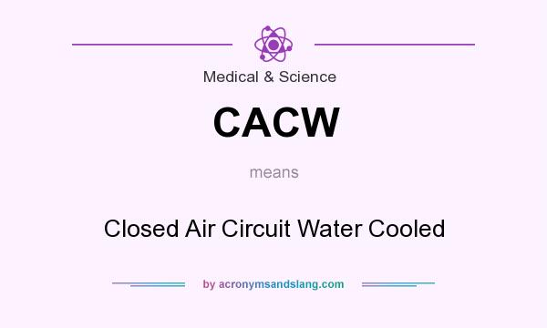 What does CACW mean? It stands for Closed Air Circuit Water Cooled